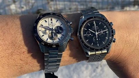 omega speedmaster vs zenith chronomaster sport|MatchTime: Zenith vs Omega .